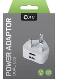 Core Travel Adapter Dual Usb 2A
